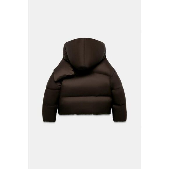 ZARA WATER REPELLENT WINDPROOF DOWN PUFFER COAT WITH HOODIE - Picture 8 of 11